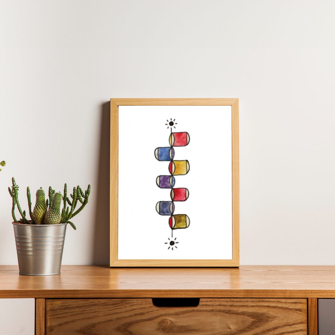 Gravura em aquarela XIV