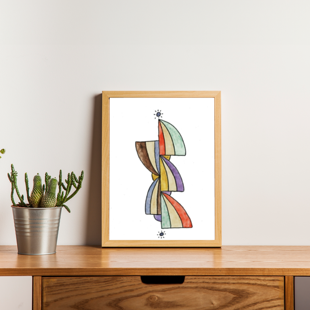 Coleção Gravuras em Aquarela e Café